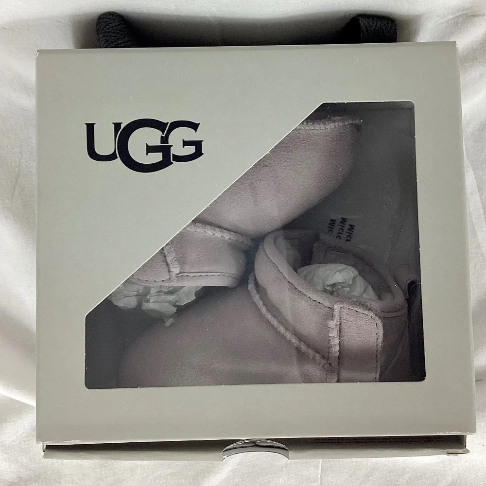Ugg I Baby Classic Ultra Mini Suede Boots Booties Size 02/03 Light Purple  New